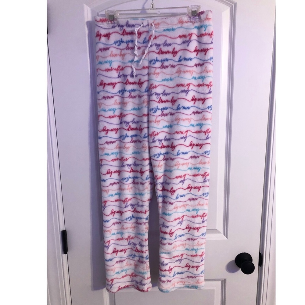 Girls Soft White Pajama Pants